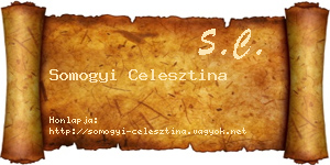 Somogyi Celesztina névjegykártya
